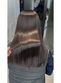 美髪シアーカラー髪質改善レイヤーカット切りっぱなしボブ