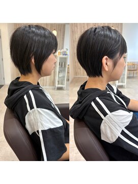 アグ ヘアー ナッツ 秦野店(Agu hair nuts) 丸みショート/マロンベージュ/くびれショート/くすみベージュ