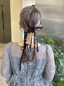 ゴウトゥデイシェアサロン 町田店(GO TODAY SHAiRE SALON) お呼ばれ編み下ろしアレンジ♪