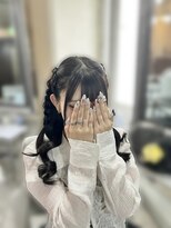 アイビー 新宿(IVY)&nbsp;編みあげ三つ編みハーフツイン