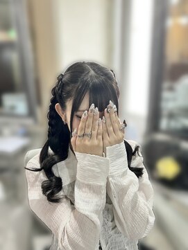 アイビー 新宿(IVY) 編みあげ三つ編みハーフツイン