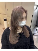 ラピス 横浜(Lapis)&nbsp;Hアッシュベージュシールエクブリーチカラーバタフライレイヤー