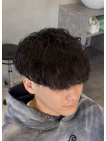 エッジ(EDGE)&nbsp;大分メンズ刈り上げマッシュ波巻きスパイラルパーマスタイル