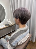 【メンズ】ケアブリーチで作る、透明感抜群のシルバーグレージュ
