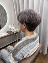 テーラヘアー 幕張本郷店(TELA HAIR)&nbsp;【メンズ】ケアブリーチで作る、透明感抜群のシルバーグレージュ