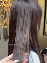 ヘアプレイスソル (HAIR PLACE SoL) 艶髪/透明感/髪質改善/ストレート/グレージュブラウン