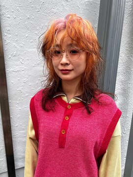 アミュレ ヘア サロン(Amule hair salon) ルーツカラー、オレンジ、レイヤー