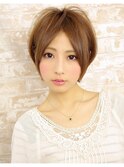 前髪長めのショートボブで小顔に可愛くなろう！