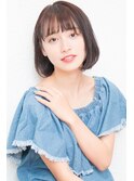 大人かわいい伸ばしかけグレージュナチュラルボブ