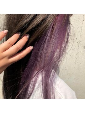 ビリーフ エマ 寝屋川店(be’leef.ema) インナーカラー パープル