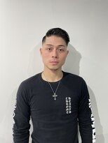 フジヤマ バーバー ショップ(FUJIYAMA BARBER SHOP)&nbsp;七三オールバックフェードパーマコンマヘア