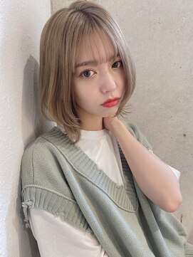 ルービック バランス 天王寺(Rubik's×Balance) 大人可愛いハイトーンウルフヘア