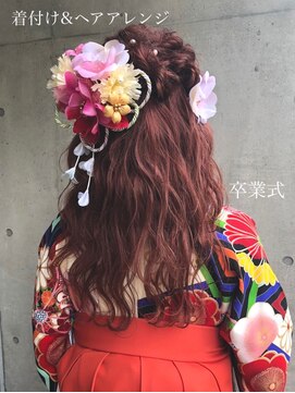 アピッシュ ギンザ(apish ginza) tomo 卒業式&袴の着付け♪ヘアアレンジ