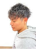 ツイストスパイラルパーマ/ツーブロック マッシュアップバング