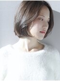 【松戸　ムラマツ】大人ショートボブハイライトカーキ