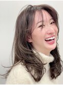 ☆大人かわいい20代30代40代くびれミディアムボブフェザーバング