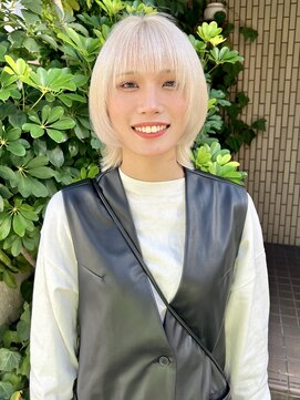 チュダック(ChuDuck) 【◎甘くてカワイイ◎】愛され《ホワイトブロンド》ケアブリーチ