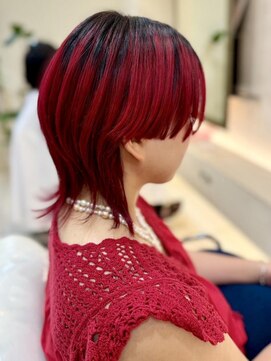 ザビー(THE B) 本八幡×ケアブリーチ×レッド×赤×マニキュア