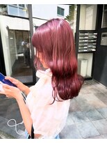 ピープスアンドスー 表参道 渋谷(Peeps&Suu.)&nbsp;高発色ワインレッド/暖色カラー/ダブルカラー/韓国カラー