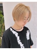 ダブルカラーレイヤーショートハイトーンボブショートウルフ渋谷