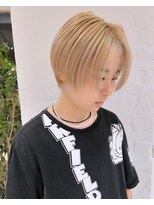 スタン 渋谷(Stam)&nbsp;ダブルカラーレイヤーショートハイトーンボブショートウルフ渋谷