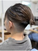 マンバンヘア/マンバンスタイル/刈り上げ女子