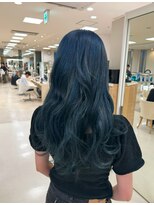 ケンジ 平塚ラスカ店(KENJE)&nbsp;ブリーチ１回ネイビーブルー!!