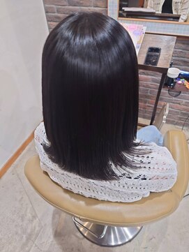 ディッシュ 五反田(dish) 【自然な仕上がり】ツヤ髪ストレート/縮毛矯正/五反田美容室