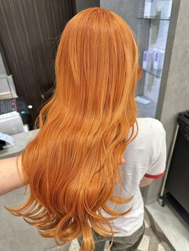 ジルバイジゼル(JILL by GiseL) オレンジミルクティーベージュ福岡天神美容室ハイトーン