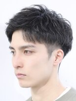 ハレ ヘアサロン(Hale hair salon) Haleブルーブラックニュアンスパーマスパイキーショートバーバー