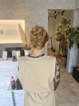 ホワイト(WHITE) ヘアセット