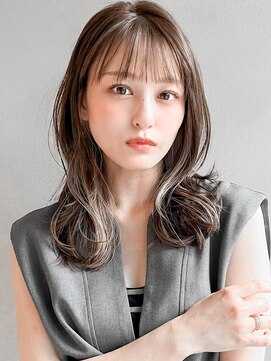 リヤン 表参道(lyann) くびれヘア結べるボブ小顔カット斜めバングエアリーカール