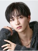 シースルーメンズショートラウンドマッシュ