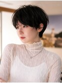 マッシュショート ダークアッシュ 似合わせカット