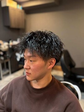 ザ ブライト バーバー(The BRIGHT BARBER) ハードツイストスパイラルパーマ　ツーブロ