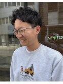 【newton×TAKUMA】ルーズショートパーマ