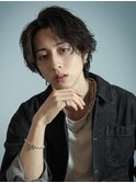センターパート/シャドウパーマ/池袋メンズカット