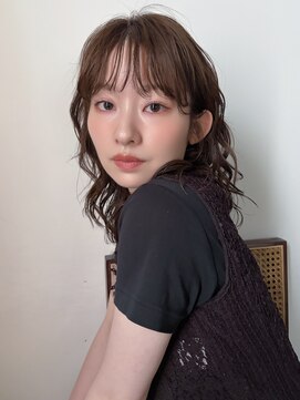 フィルムス 横浜(FILMS) デジタルパーマ/ミディアムレイヤー/韓国巻き風/顔周りカット