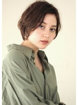 サーカス バイ ビュートリアム 青山(CIRCUS by BEAUTRIUM)&nbsp;前髪長め　手入れ簡単　ニュアンス　パーマ　ショートボブ