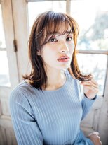 クリア 上田店(CLEAR) 切りっぱなしミディアムのオータムベージュ