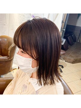 キャンバス バイ ネオリーブ 横浜西口(Canvas by neo.) ミディアムボブお顔周りカット○sn