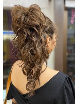 ハナココ 水戸店(hana Coco) 盛りハーフアップ バースデー イベント 特殊ヘア 水戸