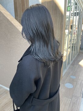 サク(Sac.) 【暗髪】×【ブルーグレージュ】Sac.恵比寿　栃木優佑