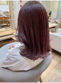ブリーチなしカラー ピンクヘア ラベンダーピンク ピンクカラー