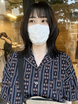 アイフィ(iFY) 【iFY 千葉】ナチュラルウルフ × 暗髪