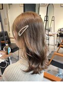 メルティーカラーフェミニンロング似合わせカット[原宿/表参道]