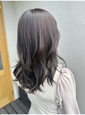 抜け感暗髪アッシュカラー透明感カラーサラツヤ髪10代20代