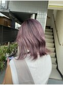 くすみピンクのグラデーションカラー