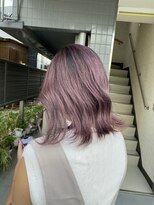 アチェロプラス 幸手店(acero+) くすみピンクのグラデーションカラー