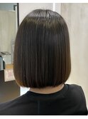 つや髪ボブ オリーブブラウン